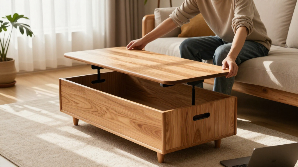 storage coffee table lift top