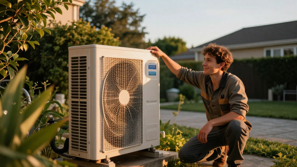 horizontal discharge heat pump