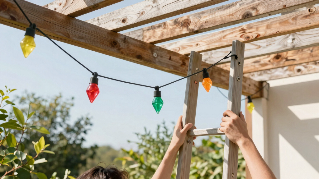 patriotic outdoor string lights