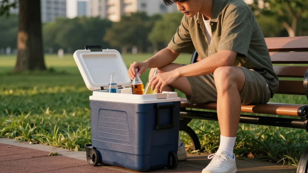 thermal cooler on wheels