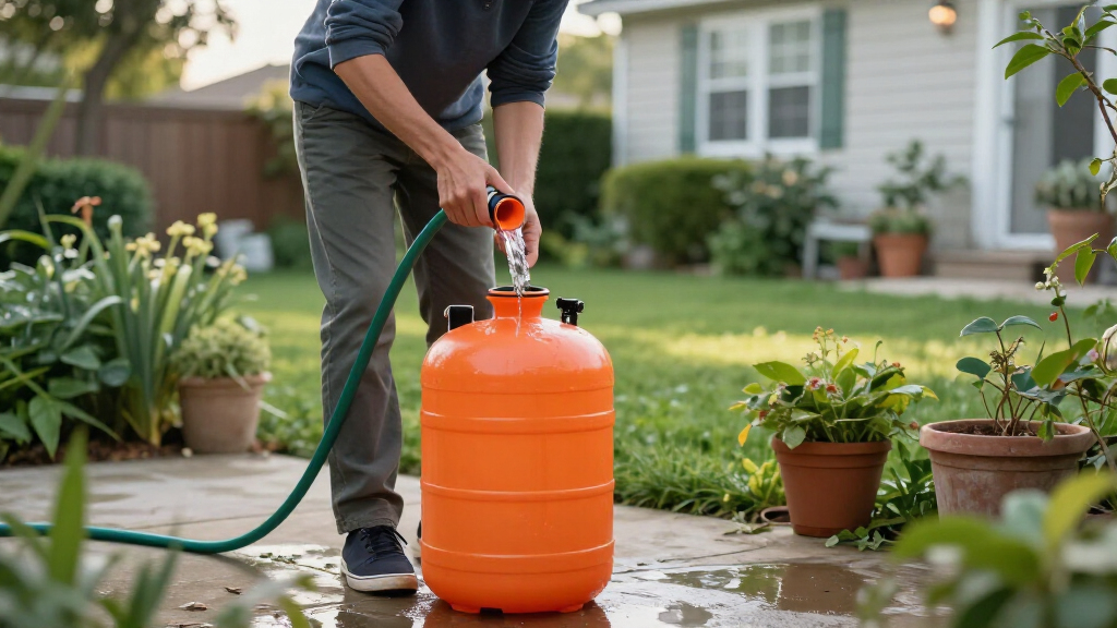 portable water storage tank for emergencies