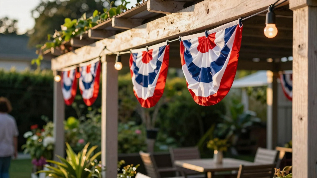 patriotic outdoor string lights