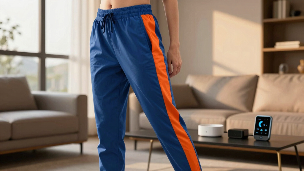 best blue and orange track pants