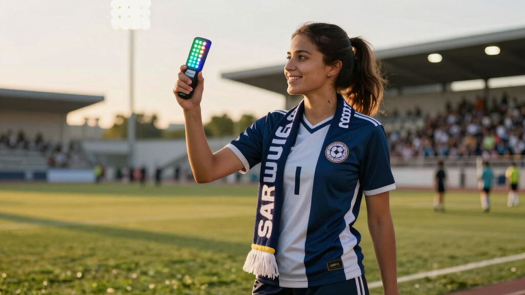 soccer fan LED light displays