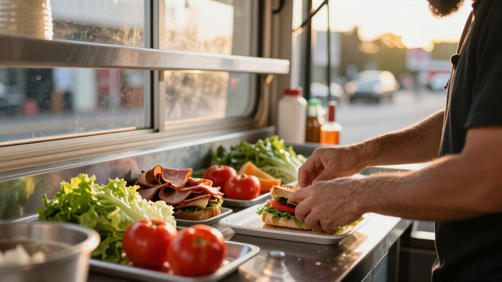 best sandwich prep tables for food trucks