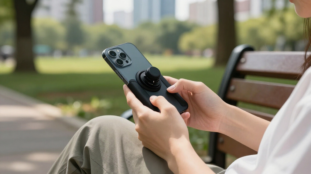 phone grips with tripod mounts