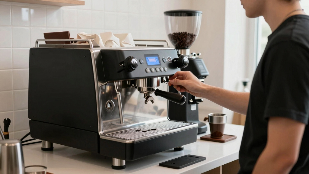 best espresso machine with built in grinder with pre infusion control