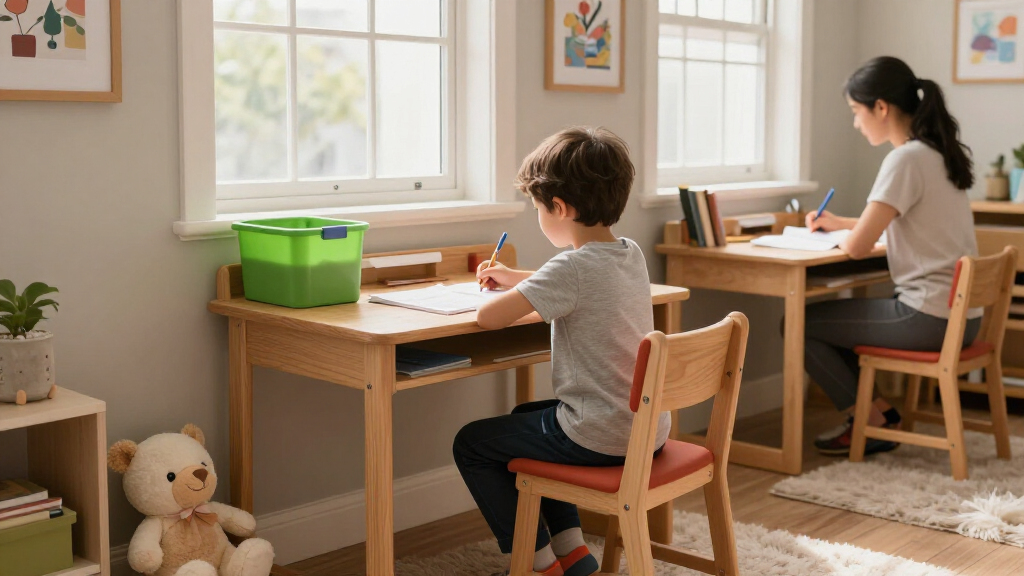 best kids desks for homework in two homes