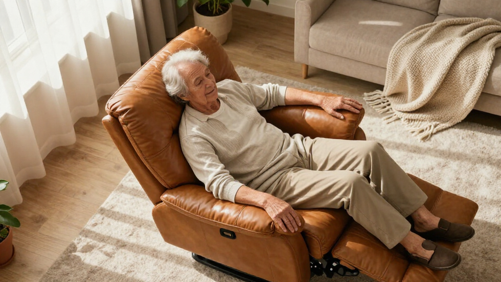 leather lift chair recliner for seniors
