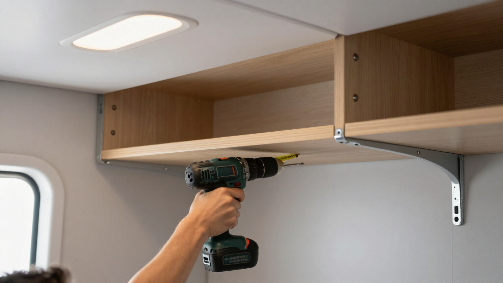 hanging closet shelves for cruise cabin