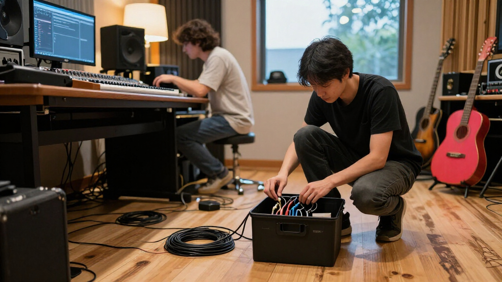cable management boxes for clean studios