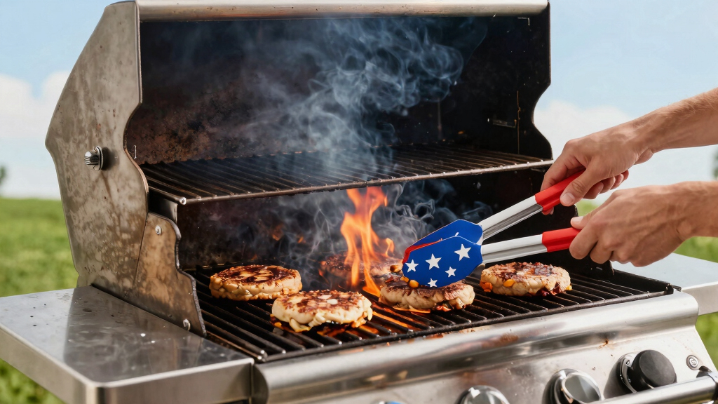 patriotic grilling tools