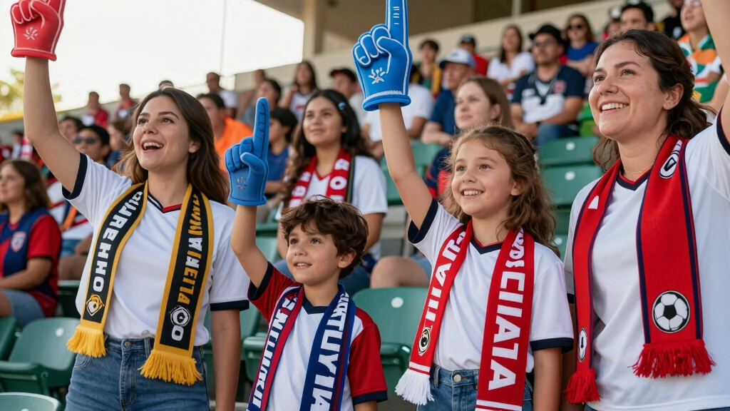 soccer fan apparel for families