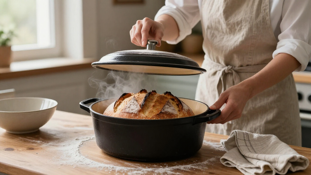 Dutch oven for baking bread