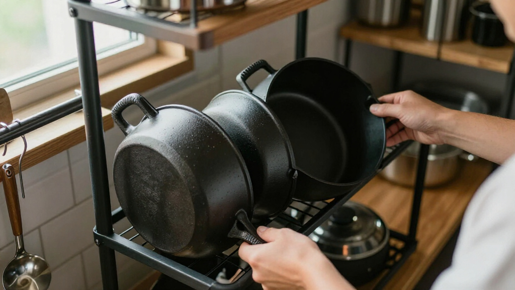 cookware rack organizer heavy duty