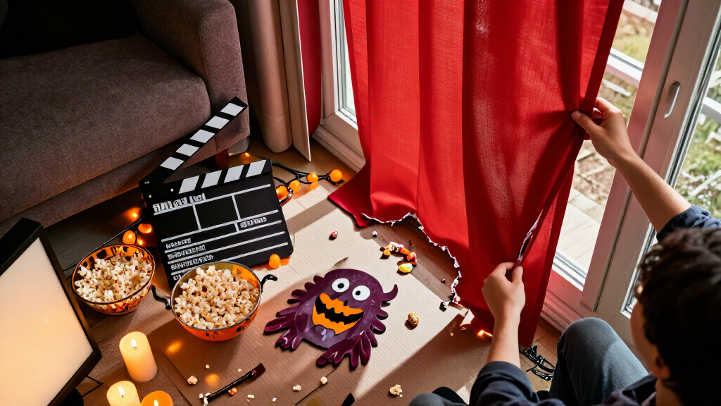 movie themed Halloween party decorations