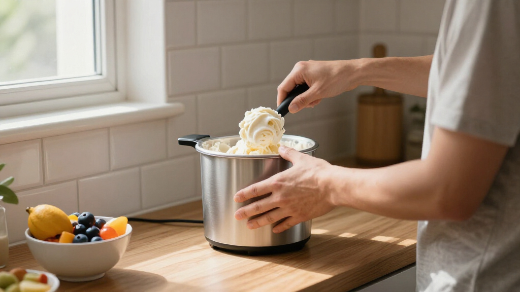 compact ice cream machines for small kitchens