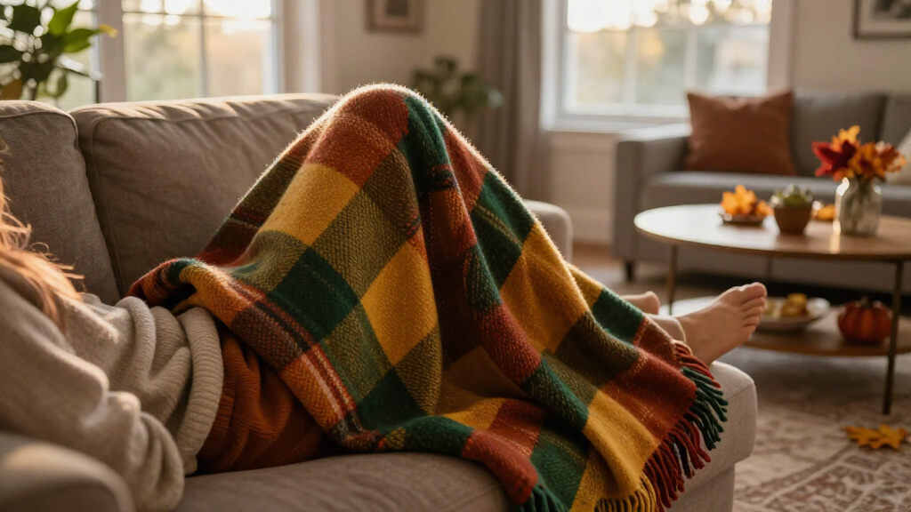 fall decorative throw blankets