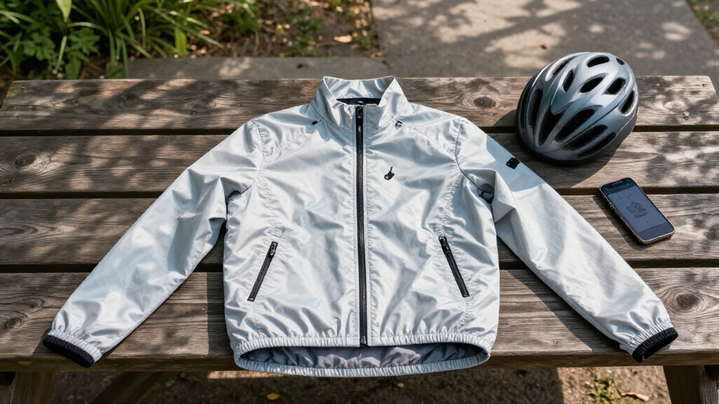 reflective cycling jacket premium