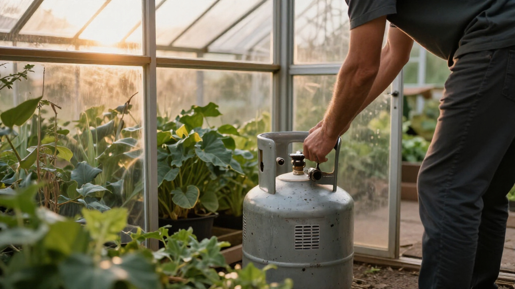 best propane greenhouse heater for backup use