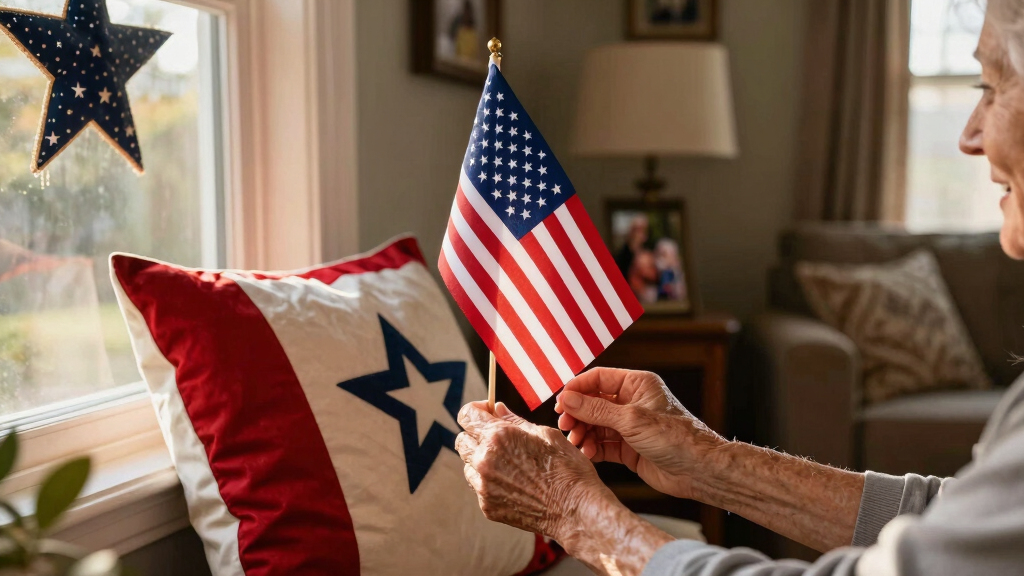 senior-friendly patriotic decor
