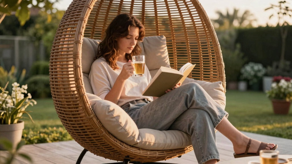 best outdoor egg chair set