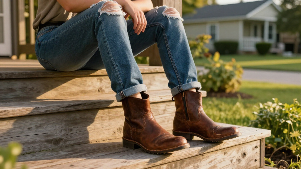 best boots to wear with jeans