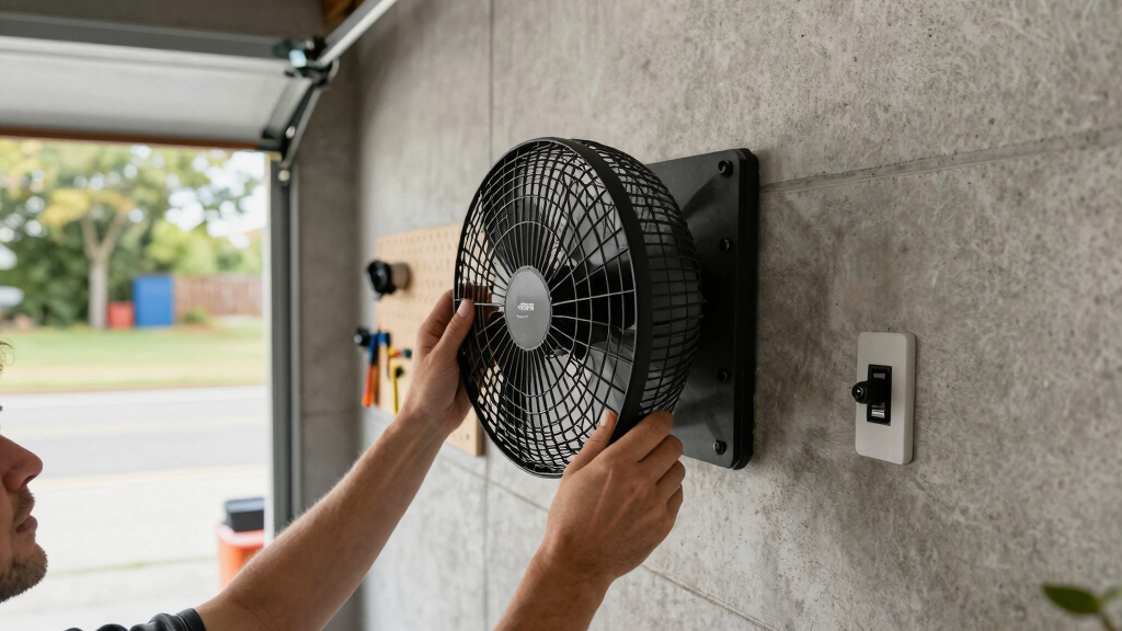 wall mounted garage fan
