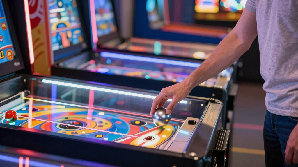 interactive pinball machine