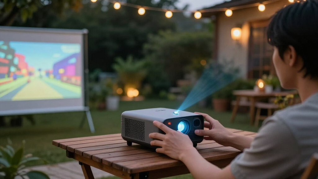 best laser projector with ambient light rejecting screen