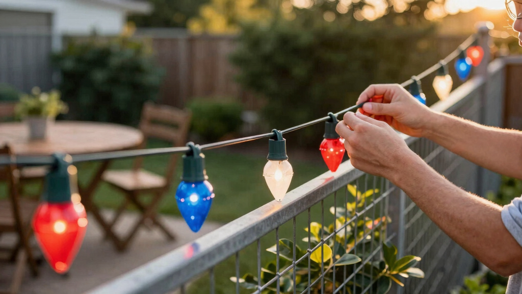 patriotic outdoor string lights