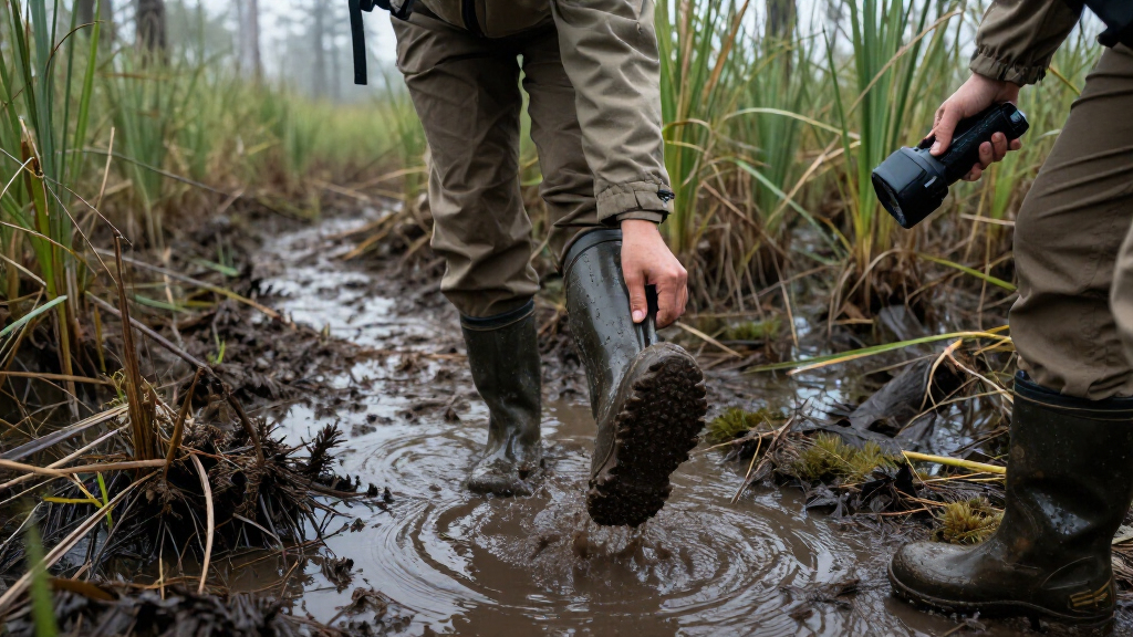 waterproof hiking boots for swamp monster expeditions