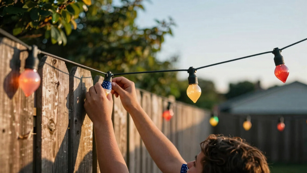 patriotic outdoor string lights