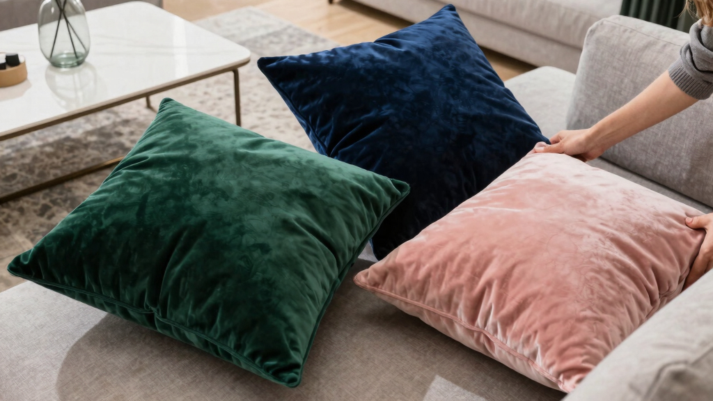 luxury velvet throw pillows