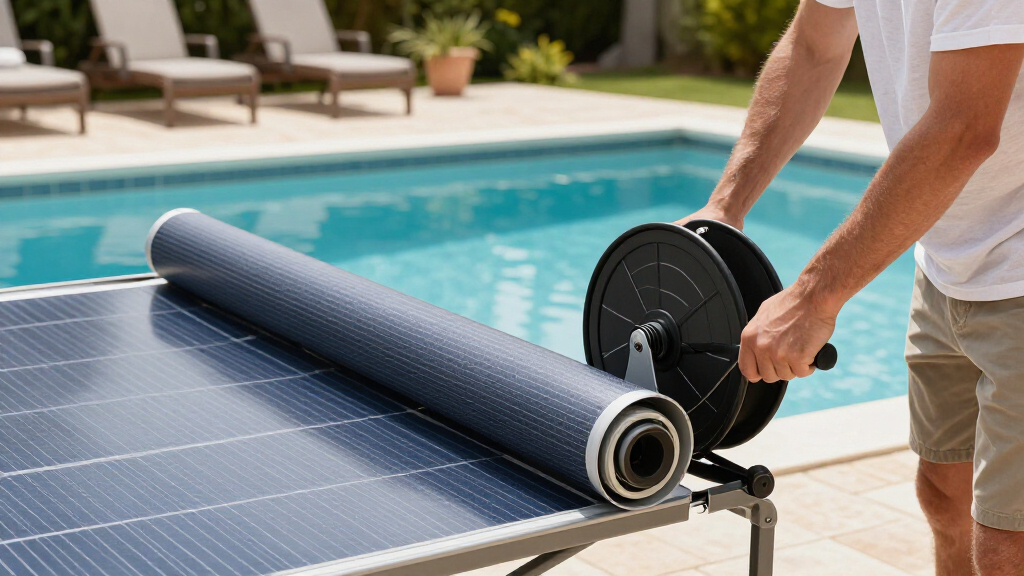 best motorized solar cover reel