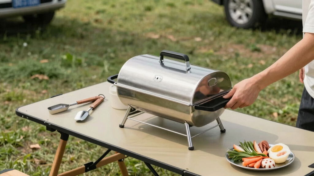portable outdoor tailgating grills
