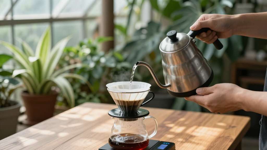 pourover kettles with variable temperature
