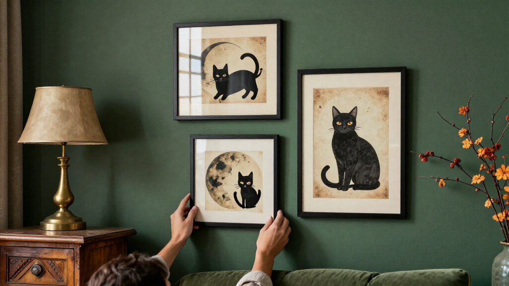 spooky vintage wall art