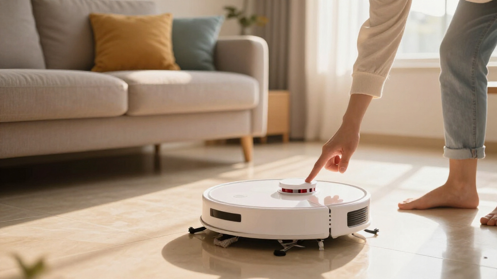 self emptying robot vacuum mop for tile floors