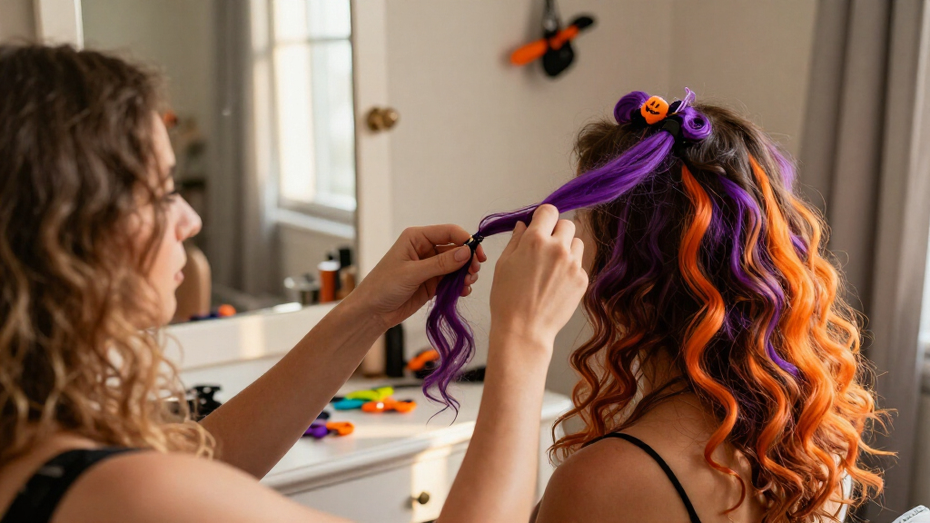 Halloween hair extensions