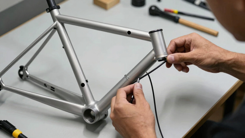 internal routing kit bicycle frame