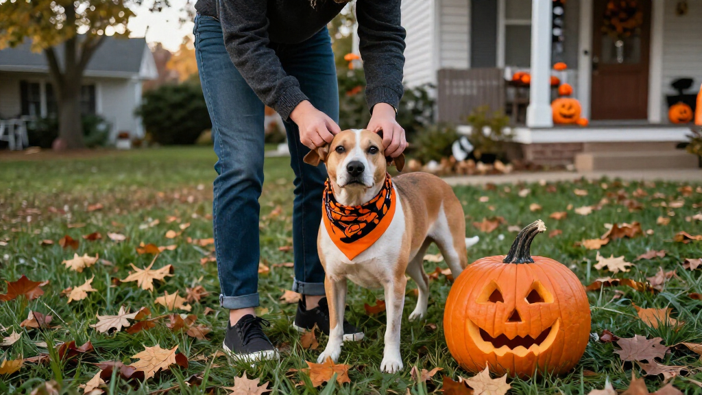 dog halloween bandanas