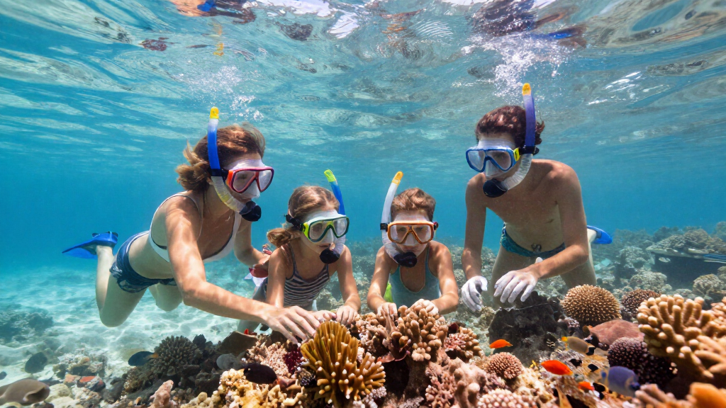 family snorkeling sets