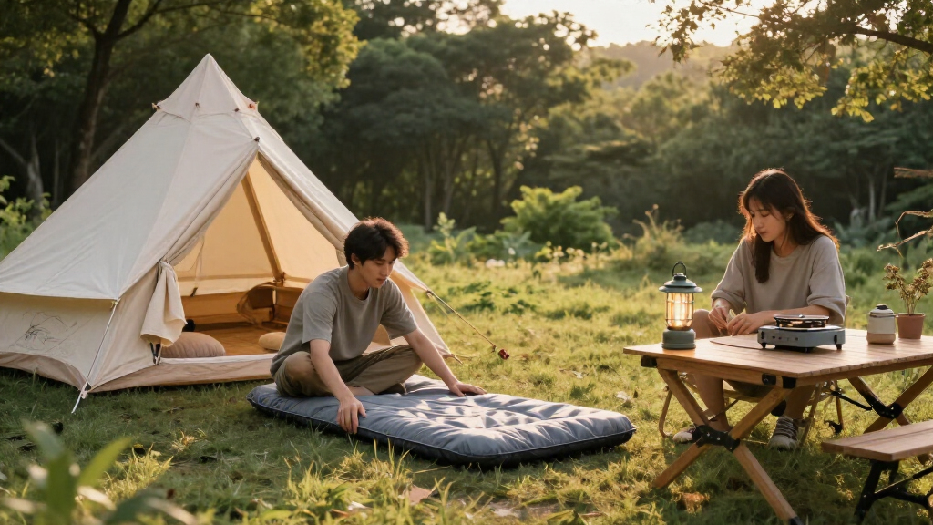 glamping camping gear set
