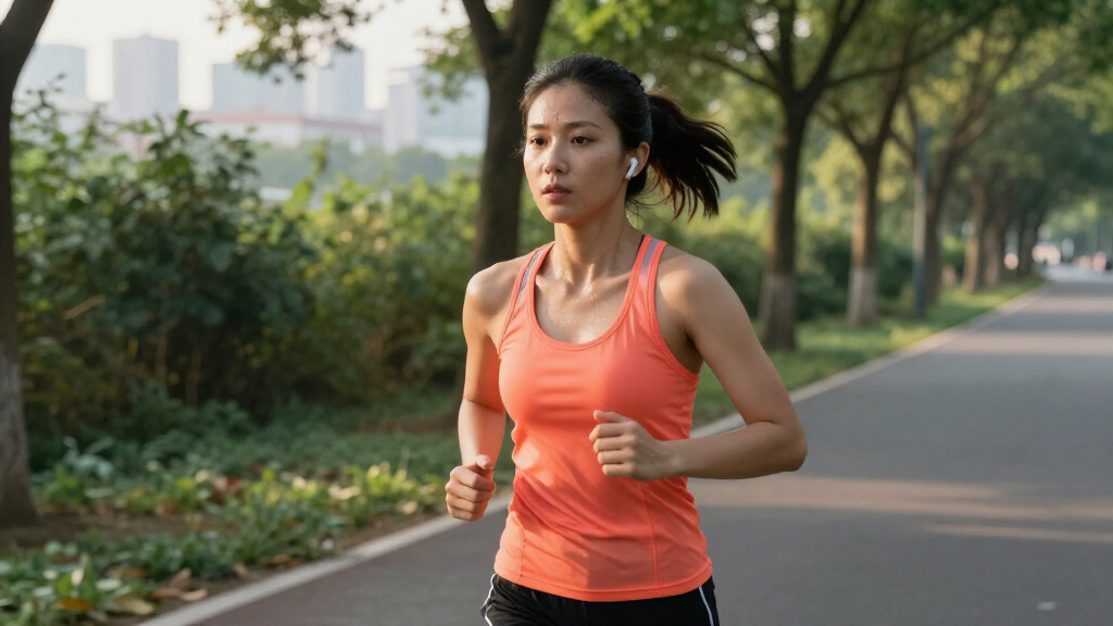 wireless earbuds running