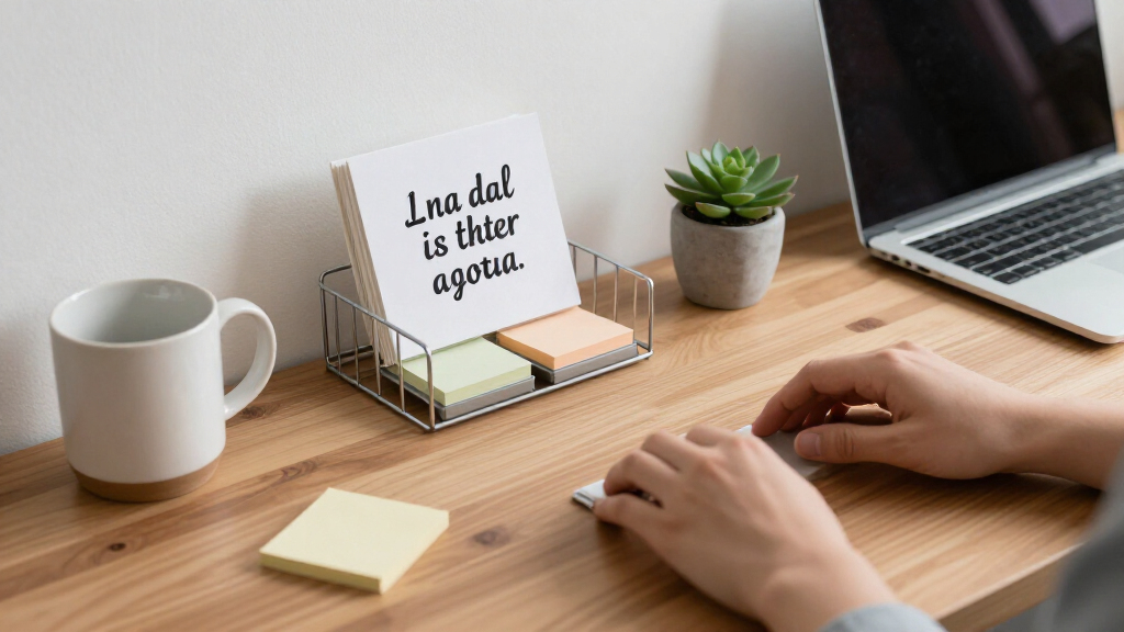 motivational quote desk accessories