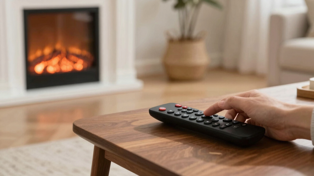 electric fireplace remote controls