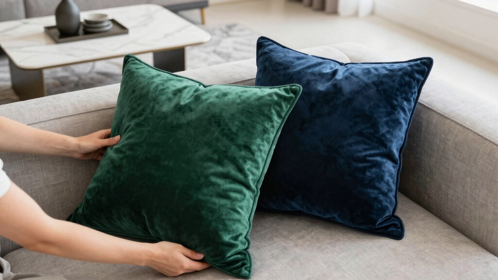 luxury velvet throw pillows