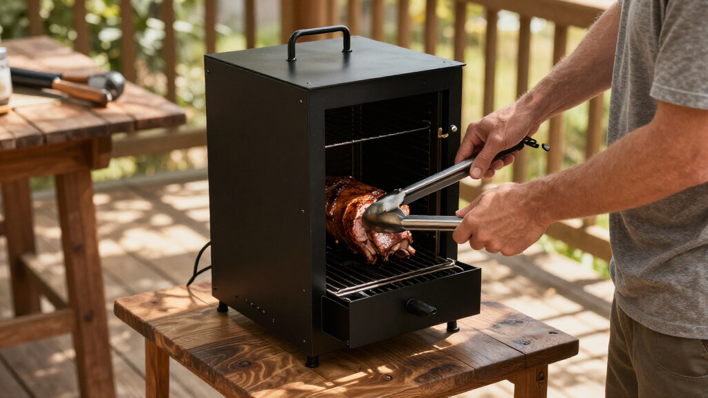 vertical smoker electric cabinet