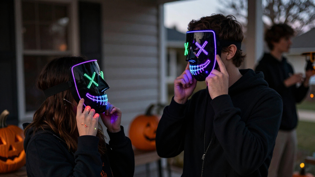 smart LED Halloween masks